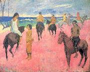 Riders on the Beach Paul Gauguin